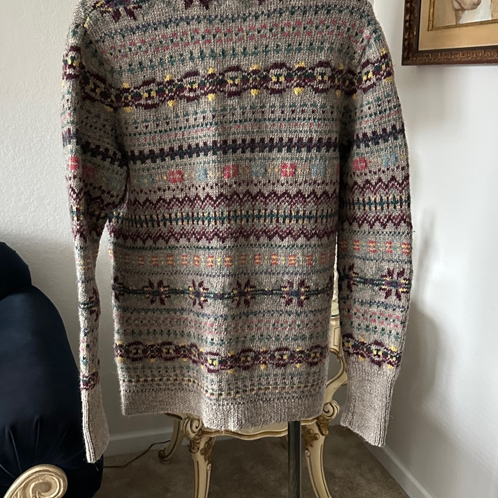 Lauren Ralph Lauren Multicolor Patterned Cardigan Vintage Hand knit - Picture 8 of 11